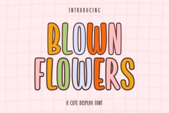 Blown Flowers Font